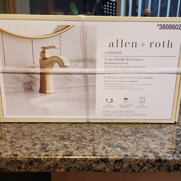 Allen + Roth | Bath | Allen Roth Brushed Gold Bath Faucetorig Price 900 ...